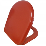 Euroshowers Rainbow D One Soft Close Quick Release Toilet Set & Cover Red 86515