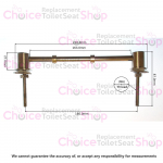Celmac Top Fix Stainless Steel Hinge Set (FBH11SS/218814) 20120566