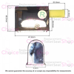 TC Bathrooms Orion Soft-Close Toilet Seat Hinge Set - TCBH1