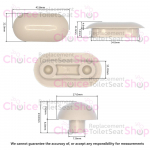 Pozzi Ginori Easy 02 Toilet Seat & Cover Buffer Set White 42981000