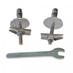 Porcelanosa Urban C Square Soft Close Toilet Seat Hinge Set 100124078