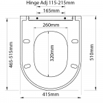 Creavit Grande Soft Close Quick Release Toilet Seat & Cover White KC1403.01.0000E