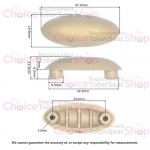Pressalit Scandinavia Plus Toilet Seat Buffer Grey (Single) - A4033