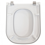 Roca The Gap Compact Soft Close Toilet Seat & Cover White 801732004
