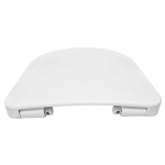 Olympia Clear Soft Close Quick Release Toilet Seat & Cover White C4CN