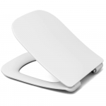 Lecico DS6 Square Slim Soft Close Quick Release Toilet Seat & Cover White STWHSCDS6
