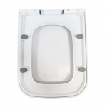 Kartell K-VIT Genoa Square Soft Close Toilet Seat & Cover White Gloss GEN005SQ