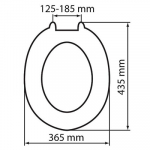 EuroShowers AntiBac MDF Standard Close Toilet Seat & Cover White 82995