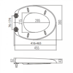 EuroShowers Simple Soft Close Toilet Seat  & Cover White 84310