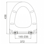 Vitra Decada Soft Close Quick Release Toilet Seat & Cover White 22-003-001