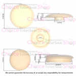 Armitage Shanks Contour 21 Thin Toilet Seat & Cover Buffer Set White TV16567