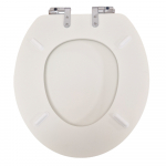 Heritage Bathrooms Soft Close Quick Release Toilet Seat & Cover Chantilly With Chrome Hinges TSCHA101SC
