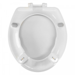 Celmac Celeste Pro Raised Standard Close Toilet Seat & Cover With Metal Hinge & Stability Buffers White SCI11WY