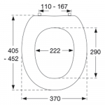 Pressalit Dania Standard Close Toilet Seat & Cover Red With Stability Buffers R37035-D92999