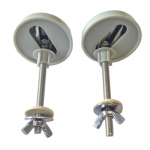 Shires Unison Toilet Seat Hinge Set Chrome UV049AA