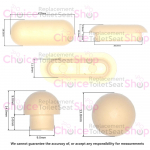 Silverdale Richmond SILRI501 Replacement Seat Buffer Set - CHB5