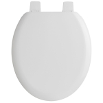 Nuie Carlton Moulded Wood Standard Close Toilet Seat & Cover White NTS303