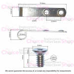 Pressalit Scandinavia 75 Set Of Straps & Screws - A9107