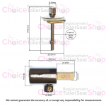 Keramag it! Soft Close Toilet Seat Hinge Set 598035000