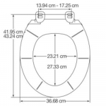 Lecico Oakley Standard Close Sta-Tite Toilet Seat & Cover White STWHOAK