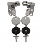 Heritage Solid Wood Soft Close Hinge Set Chrome HY-SS009WN-CH