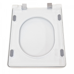 Kerasan Cento Rectangle Soft Close Toilet Seat & Cover White 358901WH