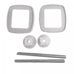 Bemis Canyon Soft Close 1/4-20 NEW Replacement Toilet Seat Hinge Set - HG1115997-Chrome