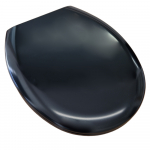 Choice Universal PRO Standard Close Toilet Seat & Cover With Metal Hinge Black CH.4100CP-BLACK