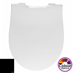 Pressalit Objecta Pro Polygiene Standard Close Bottom Fixing Toilet Seat & Cover Black 990111-DF7999