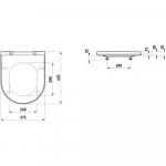 Laufen Kartell Standard Close Quick Release Toilet Seat And Cover White H8913320000001 - 8.9133.2.000.000.1