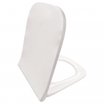 Geberit Smyle Square Slim Wrapover Soft Close Quick Release Toilet Seat & Cover White 500.687.01.1