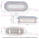 Celmac Maxime SMM11WH Replacement Toilet Seat Buffer (Single) - BF107