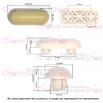 Duravit P3 Comforts Toilet Seat Buffer Set 1004100000