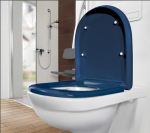 Villeroy & Boch ViCare Soft Close Quick Release Toilet Seat & Cover Blue 9M67S1P1