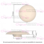 Catalano Replacement Toilet Seat & Cover Buffer Set Grey CA5SETPARAPR