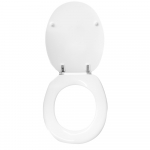 Pressalit 2000 Standard Close Top Fixing Toilet Seat & Cover White 124000-UN4999