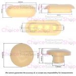 Villeroy & Boch Architectura Toilet Seat and Cover Buffer Set White 92194800