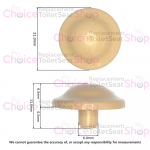 Shires Iril/Nemea Toilet Seat & Cover Buffer Set White T203200