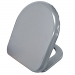 Euroshowers Rainbow D One Soft Close Quick Release Toilet Set & Cover Grey 86512