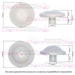 Ideal Standard Calla Toilet Seat & Cover Buffer Set Grey T203400