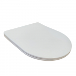 Kartell K-VIT Superslim D Sandwich Soft Close Quick Release Toilet Seat & Cover Gloss White SEA104D