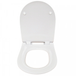 FixRite D-Line Thin Long Fit Soft Close Toilet Seat & Cover White FR128200