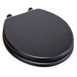Burlington Wood Soft Close Toilet Seat & Cover Matt Black S48