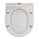 Pura Alma Slim Soft Close Toilet Seat & Cover White SL10156SCQR