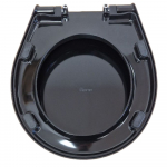 Galassia XES Standard Close Toilet Seat & Cover Black 9920NE