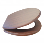 EuroShowers MDF Standard Close Toilet Seat & Cover Walnut Dark Brown 82984