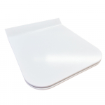 Cersanit Crea Square Slim Soft Close Toilet Seat & Cover White K98-0178