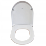 Villeroy & Boch Architectura Round Compact Soft Close Quick Release Toilet Seat & Cover White 9M66S201