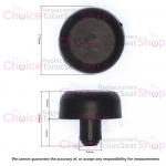 Silverdale Toilet Seat & Cover Buffer Set Black CH.506426