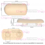 Pressalit 3000 190 Seat Buffer White (Single) - A4017000